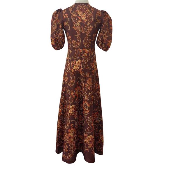 Alemais Seraphina printed linen midi dress US 6 - Picture 7 of 11